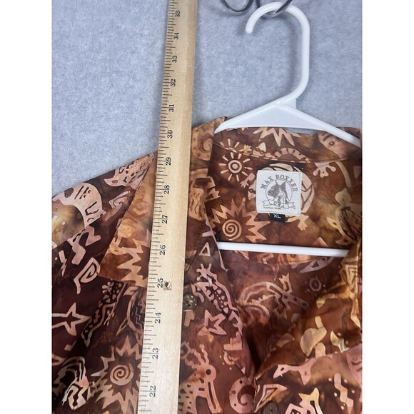 VTG Max Boxxer Short Sleeve Button Shirt Men’s XL Aztec Patterns Hawaiian Shirt - Picture 8 of 10